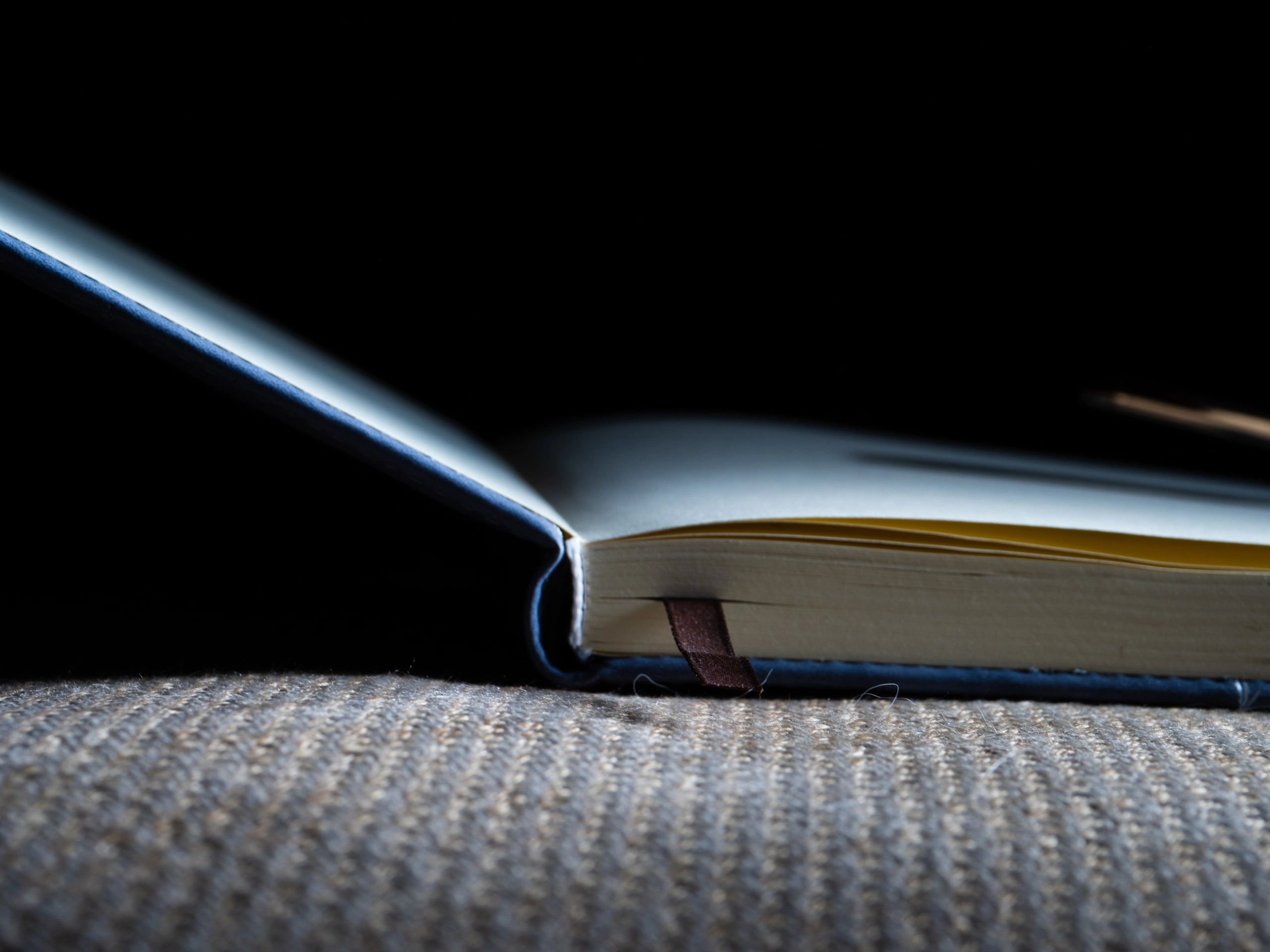 Open journal for prayerful reflection and notes