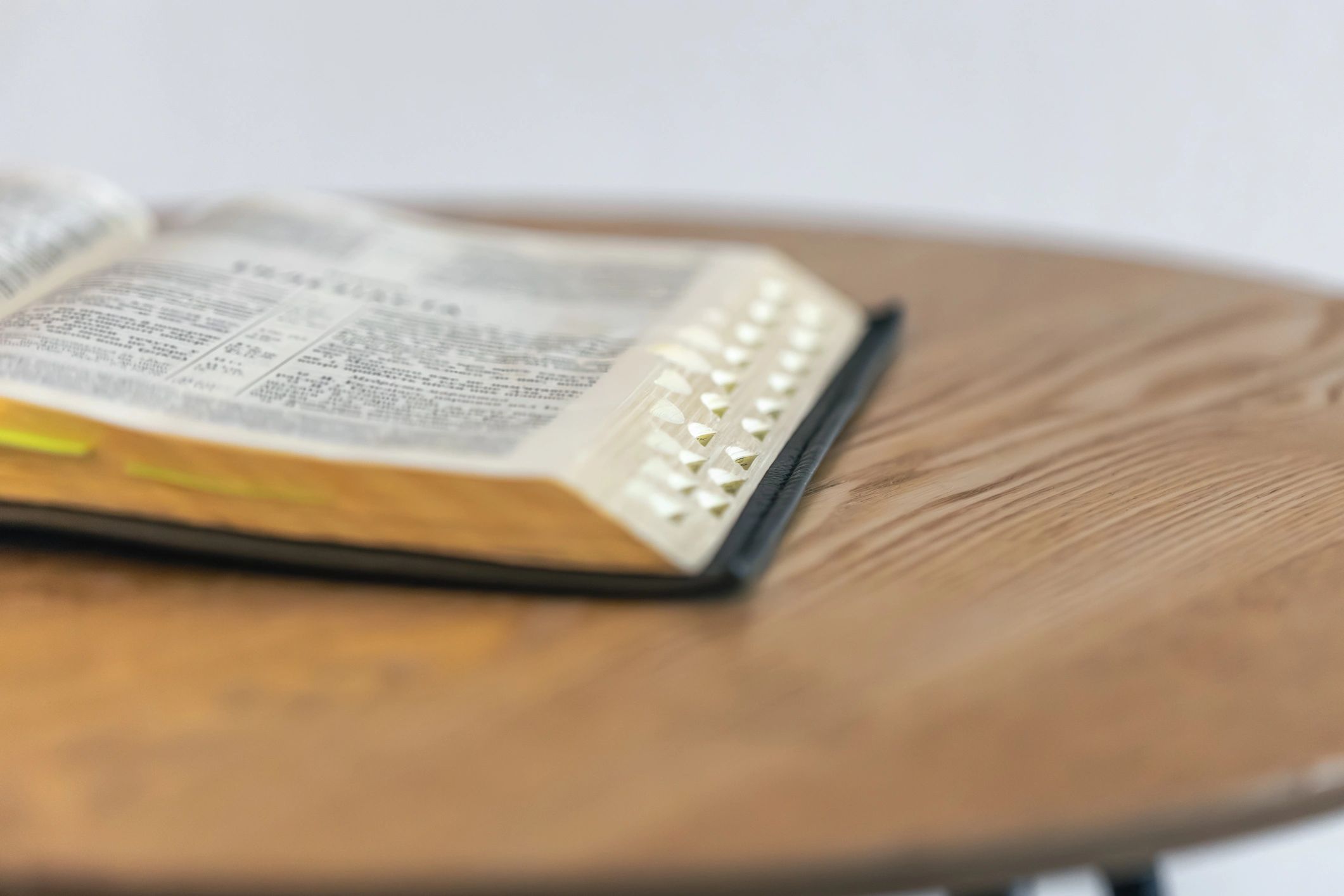 Open Bible representing the ministry's guiding message